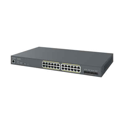 EnGenius ECS1528FP switch Gestionado L2 Gigabit Ethernet (10/100/1000) Energía sobre Ethernet (PoE) 1U Negro