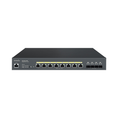 EnGenius ECS2512FP switch Gestionado L2+ 2.5G Ethernet (100/1000/2500) Energía sobre Ethernet (PoE) Negro
