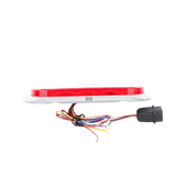 Plafón Ovalado de 7.5" Para Camiones de Transporte, 18 LED Ultra Brillantes, Color Rojo/Claro/Ambar