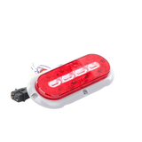 Plafón Ovalado de 7.5" Para Camiones de Transporte, 18 LED Ultra Brillantes, Color Rojo/Claro/Ambar