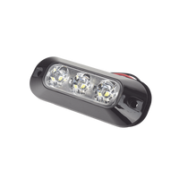 ED3703C - Luz Auxiliar LED / 3 LEDs / 21 Patrones de Destello / 12-24 VCC / IP67 / SAE J595 Clase I