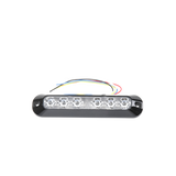 Luz Auxiliar Serie X3705, 6 LEDs Ultra Brillantes, color Rojo / Azul