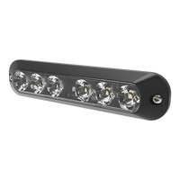 Luz Auxiliar Serie X3705, 6 LEDs Ultra Brillantes, color Rojo / Azul