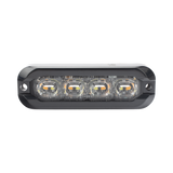 Luz perimetral , 8 LED Ultra Brillantes, Dual Color Ambar / Claro