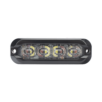 Luz perimetral , 8 LED Ultra Brillantes, Dual Color Rojo / Claro