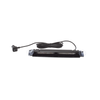 Luz de Visera, 12-24 Vcc con enchufe vehicular, doble cabezal, dual color, ámbar/blanco