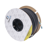Carrete de Fibra Óptica Monomodo con Conectores LC-LC Duplex, Reforzada con Kevlar, de 150 Metros (492.13 Pies), Para Instalaciones Subterráneas por Tubería