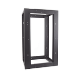 Rack Estándar 19" de 4 Postes, Acero, 24 Unidades, Profundidad Ajustable.
