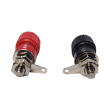 Epcom Industrial Par de Bornes Aislados para Chasis / Rojo y Negro / Diseño Compacto EI-71240