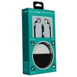 AUDIFONOS PERFECT CHOICE DE VIAJE IN EAR C/MICROFONO NEGRO Y BLANCO