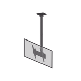 Montaje de Techo para Pantallas de  32"- 75I"| VESA 100 X 100 HASTA 400 X 400| Capacidad Máxima de Carga 50Kg