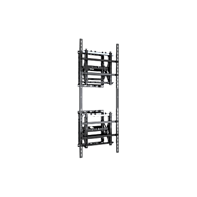 Soporte Estructural Modular para Pantallas | Altura Ajustable de 200 mm a 1600 mm | Ancho 600 mm | Profundidad 134 mm a 300 mm | Diseño Metálico| Comp