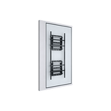 Soporte Estructural Modular para Pantallas | Altura Ajustable de 200 mm a 1600 mm | Ancho 600 mm | Profundidad 134 mm a 300 mm | Diseño Metálico| Compatible con Diferentes Tamaños de Pantallas |Soporta Formato Horizontal y Vertical.