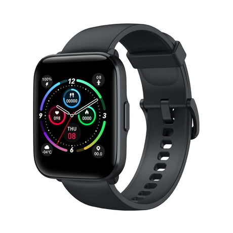 Smartwatch C2 Negro, Pantalla Táctil 1.3", Monitoreo de Ritmo Cardíaco, Resistente al Agua 5ATM