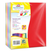 Papel Cortado Eurocolors Arcoiris Carta 500H/Pqte, EC0077