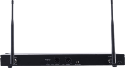Receptor Inalámbrico Dual Canal Digital U-Band | 4 Bandas de Frecuencia (470-830 MHz) | Transmisión Digital pi/4-DQPSK | Pantalla TFT-LCD 2.2" | Anti-Interferencia con ID Code Pilot | Salidas Balanceadas y Desbalanceadas | Ecualizacion