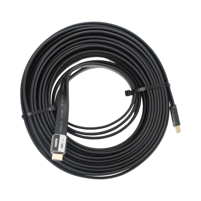 Cable HDMI de 10 Metros (32.81 Pies) | Alta Definición | Versión 2.0 | Alta Velocidad 18Gbps | 4K@60Hz | Conectores Chapados en Oro | Tipo Plano
