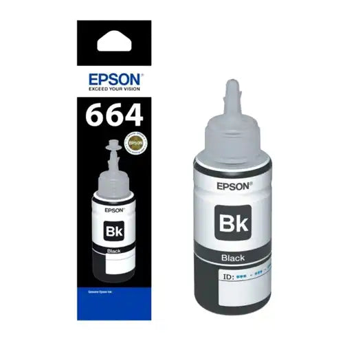 EP-T664120-AL - TINTA NEGRA EPSON PARA L200 / L110 / L210 / L355 / L350 /L300 /L555 /L310 /L1300 /L220 /L365 /L565