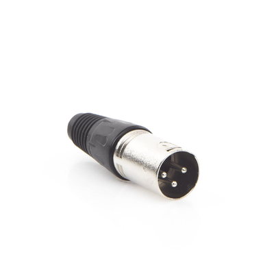 Epcom EP-XLRM cambiador de género para cable XLR 3-Pin Negro, Acero inoxidable