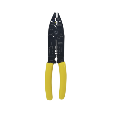 EPCOM Pinza Cortacables Pelacables EP204B, 10-22 AWG, Con Plegador de Conectores