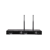 Kit de Microfonía inalámbrico | 2 Micrófonos de Lavalier | Receptor UHF | Pantalla LCD | 200 Canales | Gran cobertura