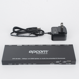 Splitter HDMI 1x4 | 1 Entrada a 4 salidas (Simultaneas) | 4K@60Hz | Extractor de Audio | Down Scaler | HDR  4:4:4 | EDID | 18Gbps