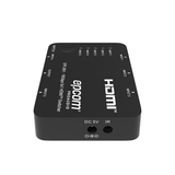 Switch HDMI 5x1 | 18Gbps | 4K@60Hz | YCbCr 4:4:4 | HDR, Dolby Vision y HLG | Soporte 3D | Conmutación Automática y Manual | Diseño Compacto