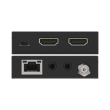 Extensor HDMI 4K@60Hz | PoC Bidireccional | HDR y Dolby Vision | Audio ARC y Óptico | Transmisión hasta 70m por CAT6