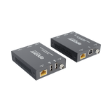 Kit Extensor HDMI con KVM | 70m | 4K2K@60Hz | 4:4:4 |  HDMI2.0b y HDCP 2.2 | Salida de Audio 3.5mm | Admite PoC | Admite USB 1.1