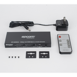 Matricial HDMI | 2x2 | 4K2K@60Hz | HDR | YCbCr 4:4:4 | EDID Auto | Extractor de Audio | Salida de audio análoga y digitalizados | HDCP 2.2 | 18 Gbps