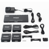 Splitter HDMI 1x4 | Extensor HDMI | 4K@30Hz 40m | 1080p@60Hz 70m | Función PoC |  4:4:4
