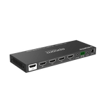 Multivisor HDMI 4x1 | 4K@30Hz | Vista Cuádruple | Cambio Automático/Manual | Control IR