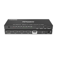 Switch HDMI 4x1 | 8K@60Hz 4:2:0 | 48 Gbps | ARC/eARC | Extracción de Audio | Gestión EDID | Control CEC