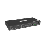 Videowall 4K 1x4 | HDMI & USB-C | 8 Modos de Visualización | Audio Óptico/Analógico | Control RS-232/IR | Plug & Play