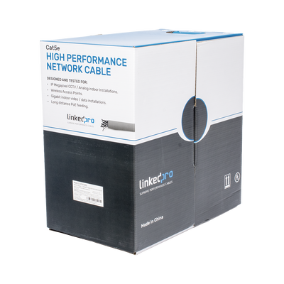 LinkedPRO EP-CAT-5E-R2 cable de red Gris 305 m Cat5e U/UTP (UTP)