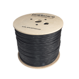 Bobina de Cable Siamés Cat5e CCA + 2 Cables Gruesos (16 AWG) para Alimentar Cámaras Más Lejos / 305 Metros (1000 Pies) / Instalación en Exterior / Uso Industrial para Climas Extremos