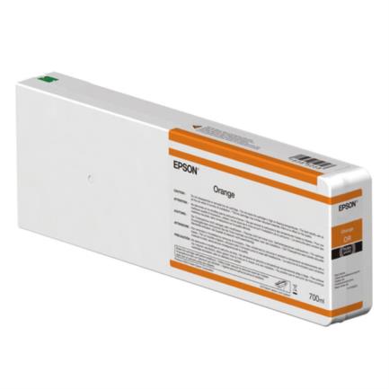 Tinta Epson UltraChrome HD 700 ml Color Naranja, Alta Capacidad, Impresiones Duraderas