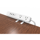 EPLCLAMPOW - Epcom Powerline Multiconto de Escritorio / Carga Rápida 65 W / 2 x NEMA 5-15P EPLCLAMPOW