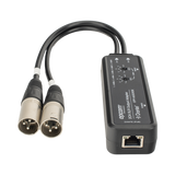 EPP-AUD2XDE - Extensor de Audio Dante® / 2 Canales XLR / Latencia Configurable 1-5ms / Transmisión 100 m (328 ft) / PoE / USB-C / HDMI 1.4