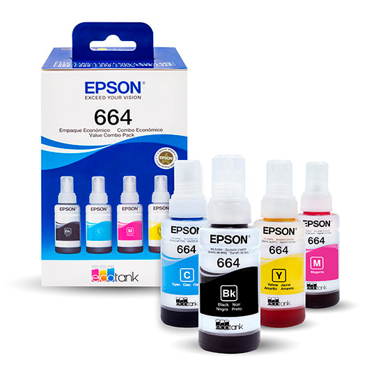Epson - T664520-4 - Ink tank - Color - Pack full set L120 L