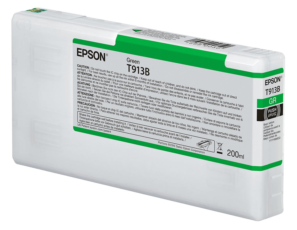 Tinta Epson Ultrachrome Hd Verde  200 Ml - T913B00