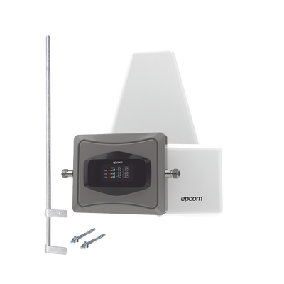 Epcom EP-TB-4GV2-CMLP amplificador de señal celular Amplificador de señal móvil para interior Negro, Gris, Blanco