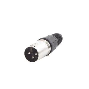 Epcom EP-XLRM cambiador de género para cable XLR 3-Pin Negro, Acero inoxidable