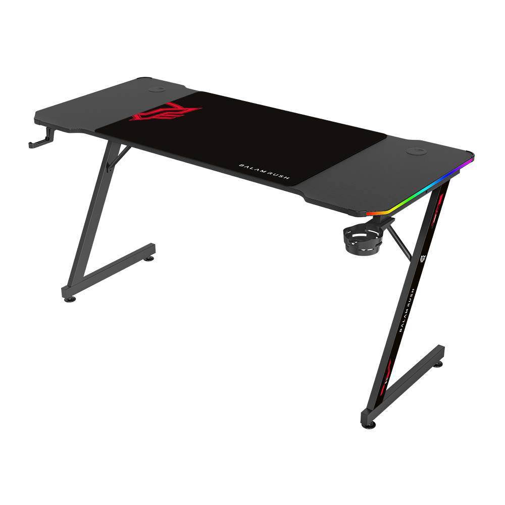 Escritorio Gaming Balam Rush MRX6000, 150x75cm, 4 Puertos USB, Estructura Metálica