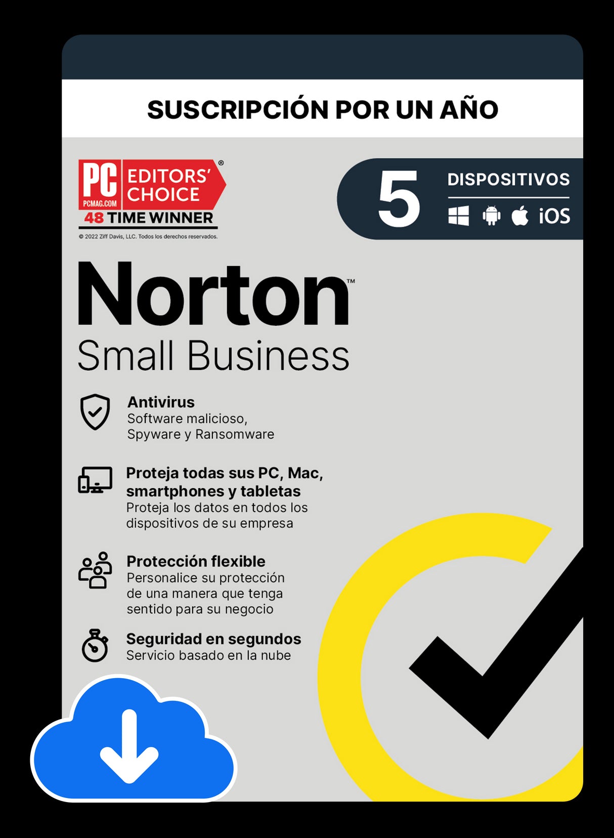 Antivirus NORTON ESD 3 Dispositivos 1 Año Protección Completa