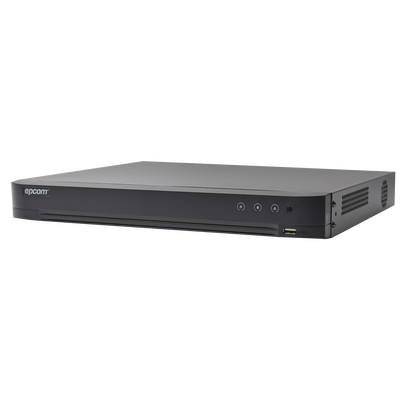 EV4016TURBO - DVR 4 Megapixel / 16 Canales TURBOHD + 8 Canales IP / 2 Bahías de Disco Duro / 1 Canal de Audio / Vídeoanálisis