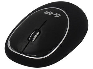 Mouse Óptico Inalámbrico GHIA GT100NN, USB. Color Negro.