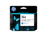 F9J86A - HP Cabezal de impresión HP DesignJet 744 negro fotográfico/cian Impresora Inyección de tinta térmica