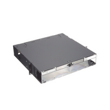 FCE2U - Panel de Distribución de Fibra Óptica / 2 UR / 192 Fibras / 8 Placas FAP o FMP / Bandeja Deslizable e Inclinable / Rack 19"