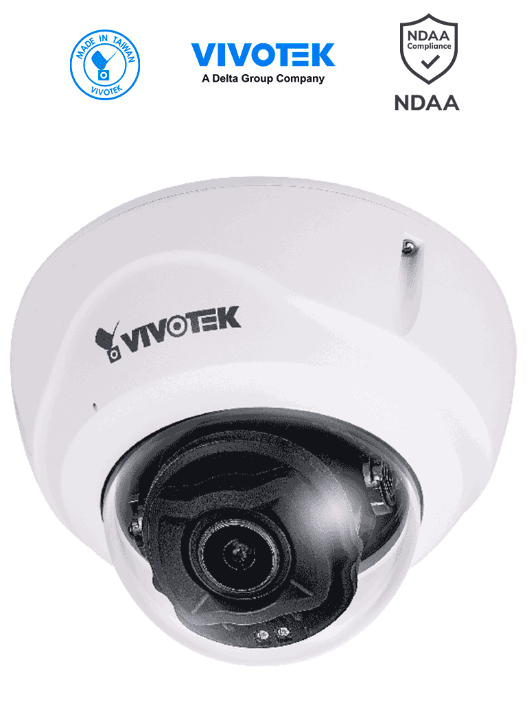 Cámara IP domo exterior VIVOTEK FD9387-FR-v2 5MP, lente varifocal motorizado 2.7-13.5mm, WDR Pro